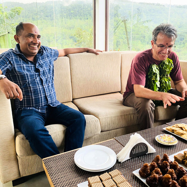 Chaminda and TeaSource owner Michael