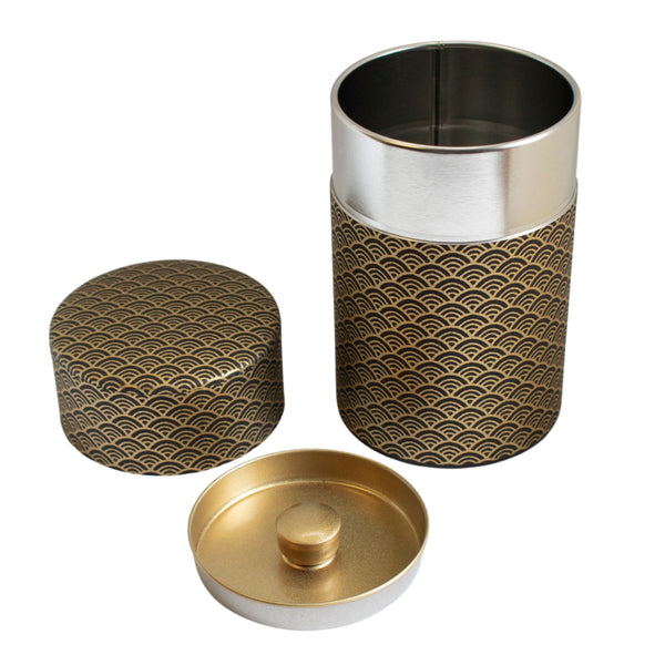 3.5oz Golden Wave Washi Tea Tin