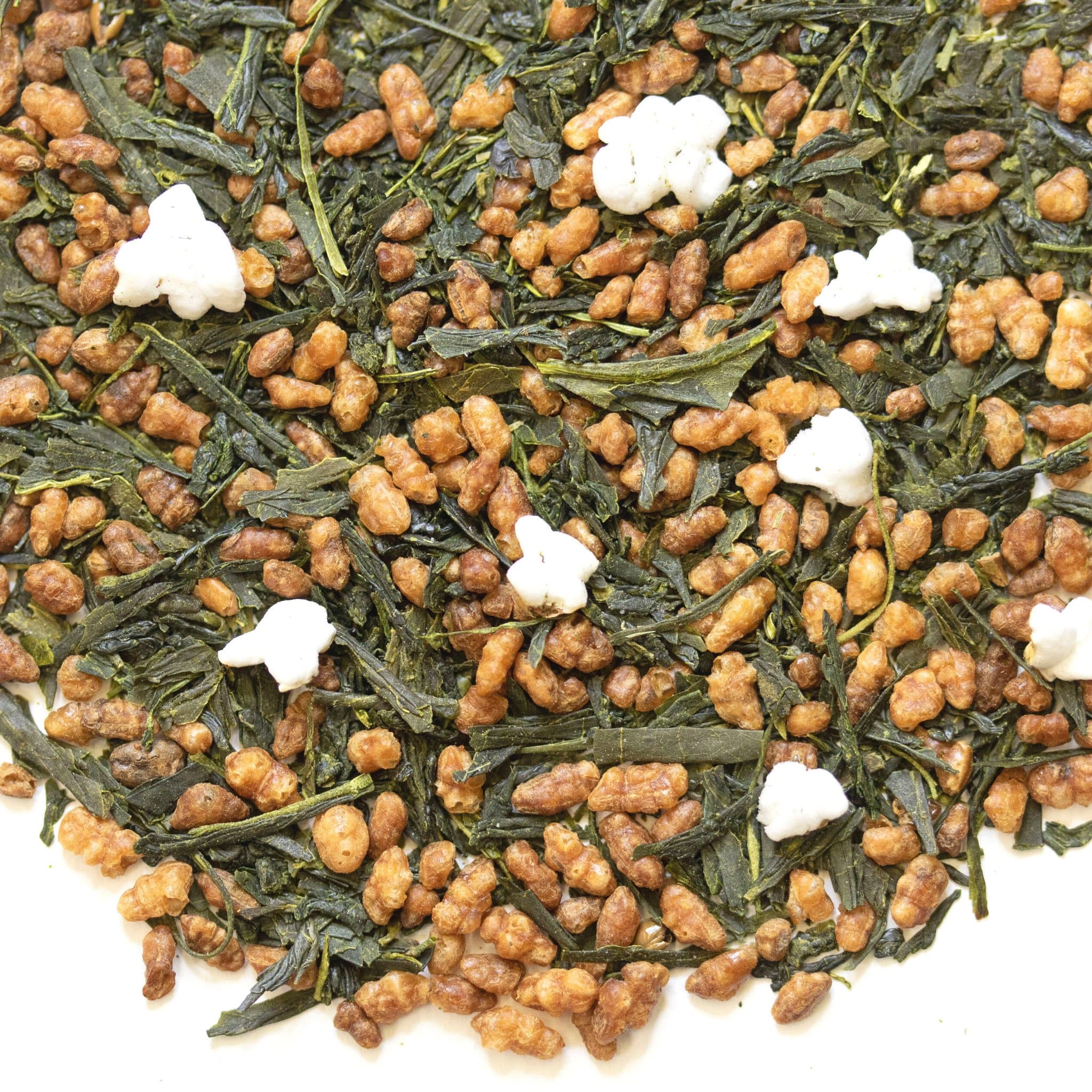 Loose leaf Genmaicha Japanese puffed rice green tea