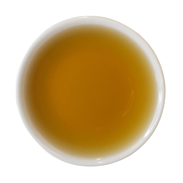 Steeped cup Peppermint herbal tea