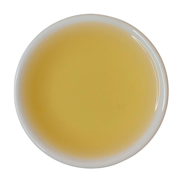 Steeped cup Moustached Babbler Darjeeling 1st Flush black tea