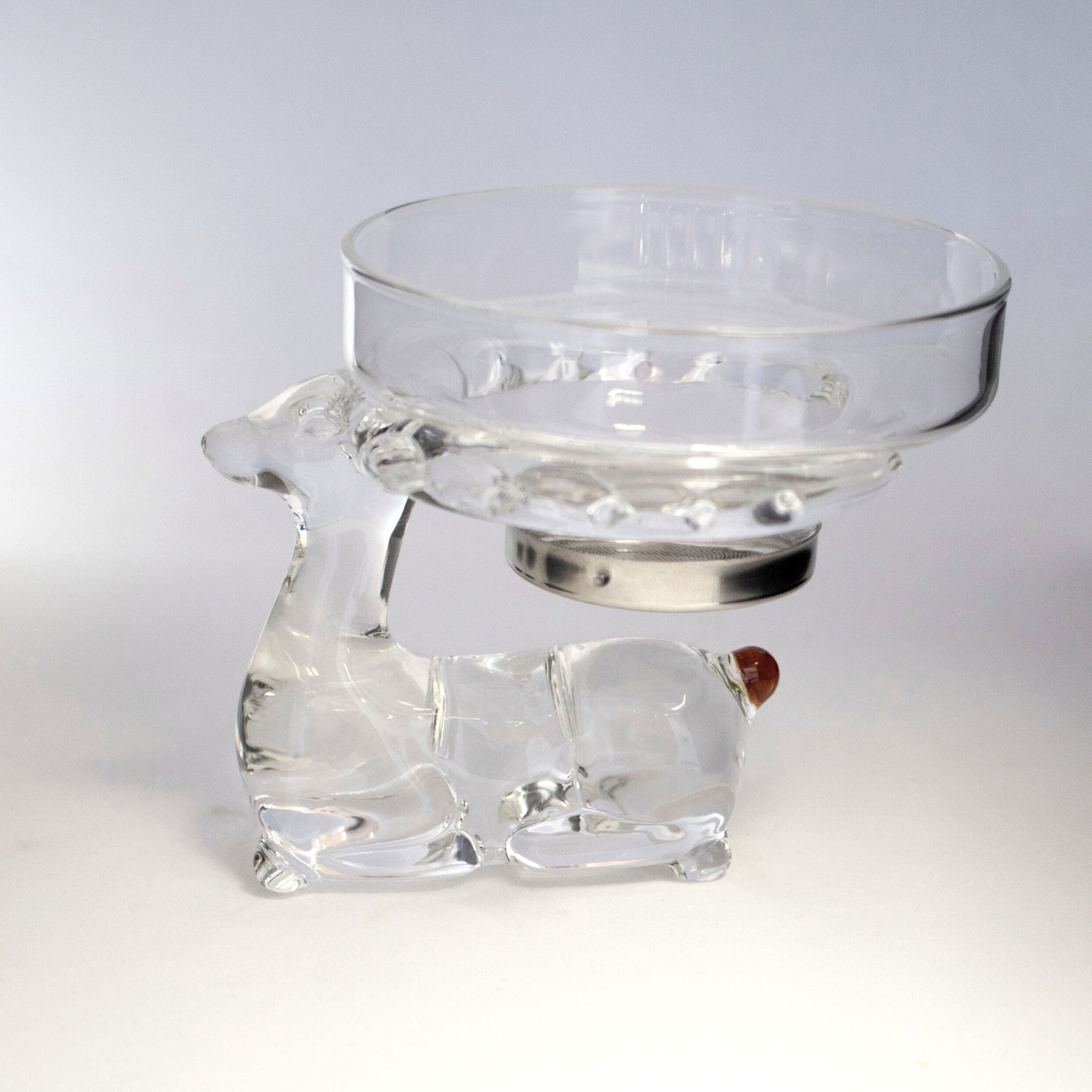 2-piece glass deer gongfu infuser