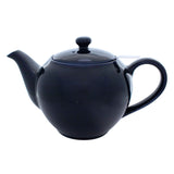 16.9 ounce English Garden Teapot Glossy Navy Blue
