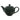 16.9 ounce English Garden Teapot Glossy Green