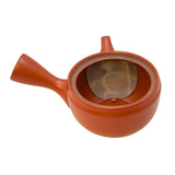 Red Tokoname Kyusu teapot spout mesh strainer