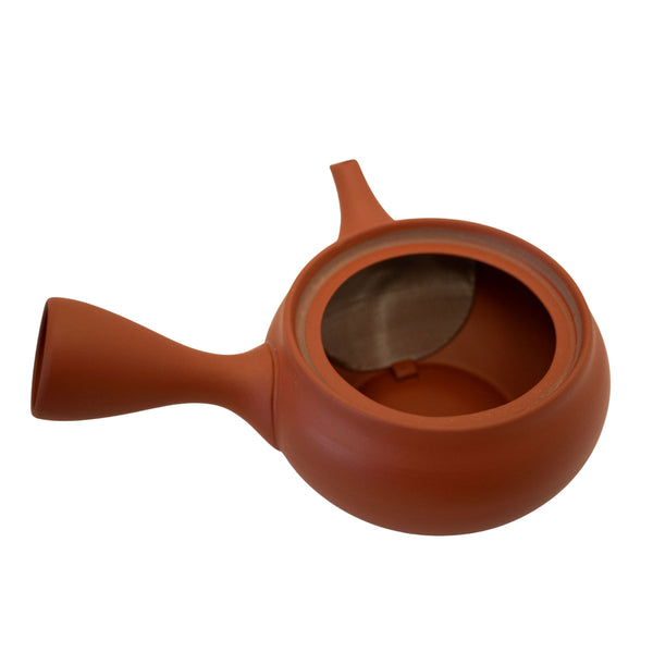 Red Tokoname Japanese teapot infuser kyusu