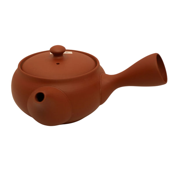 Red Tokoname Japanese teapot kyusu