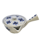 Blue Butterfly Teapot Japanese Kyusu