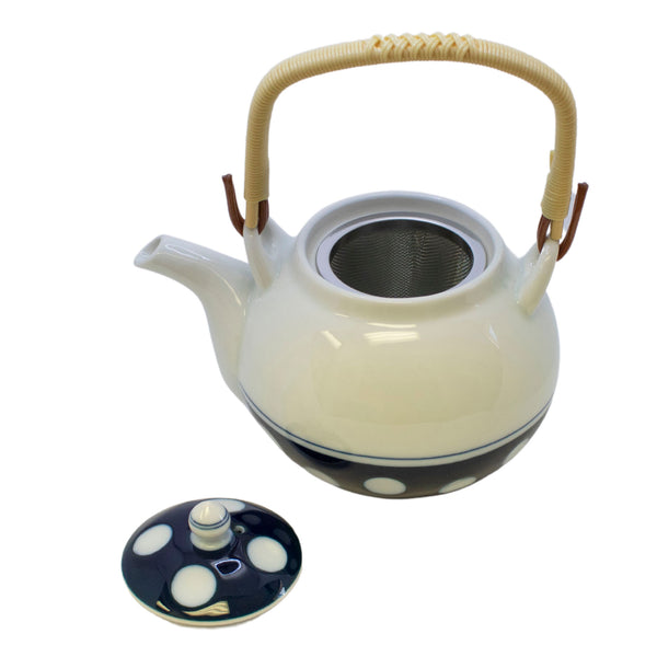 Polka Dot Teapot Japanese Dobin