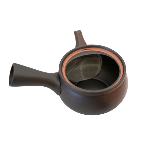 Chestnut Tokoname Teapot (Kyūsu) infuser