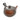 Chestnut Tokoname Teapot (Kyūsu)