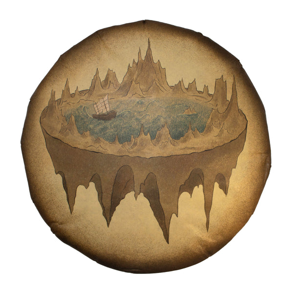 The Edge of the World raw puer tea cake wrapper design by YoYo