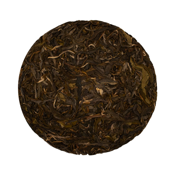 200 gram Gold Horse Deer raw puer cake unwrapped