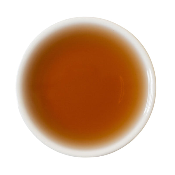 Steeped cup Cloak of NIght Ripe puer tea