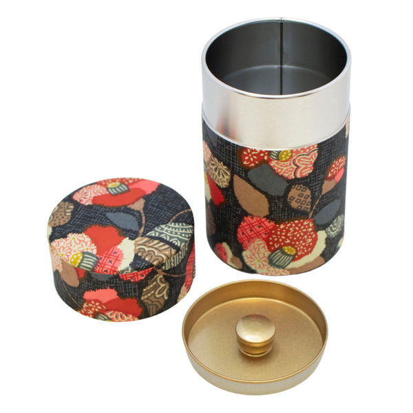 Camellia Japanese Washi Tea Tin  - 3.5 oz (100 grams)