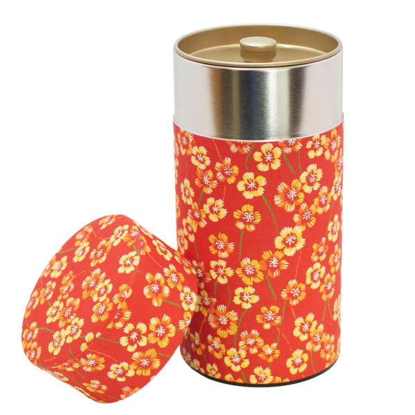 Summer Solstice Japanese Washi Tea Tin - 7 oz (200 grams)