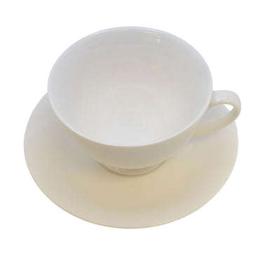 Country Cottage Cup & Saucer - Gloss White
