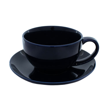 Cricket Cup and Saucer Gloss Navy Blue