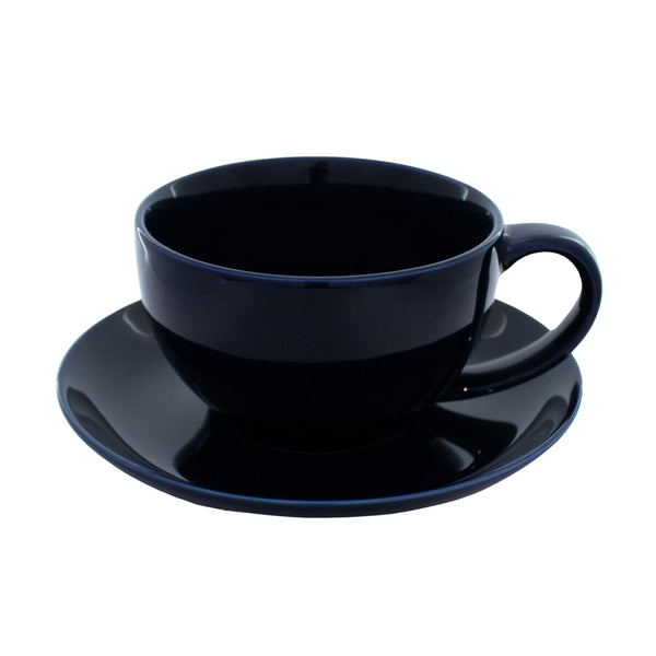 Cricket Cup and Saucer Gloss Navy Blue