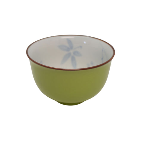 Mossy Green Teacup (Yunomi)