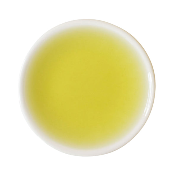 Steeped cup Sunrise Sencha Japanese green tea