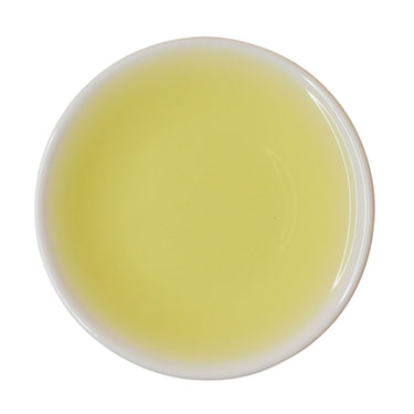 Steeped cup Cascading Hills Sencha green tea