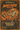 Vintage Halloween tea label for TeaSource Bucket Kicker Black Tea, featuring a mustached mummy kicking a metal bucket in a spooky graveyard beneath an orange moon, with cobwebs, spiders, and distressed orange-and-black artwork.