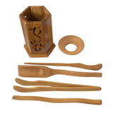 Gongfu tea utensil set and holder