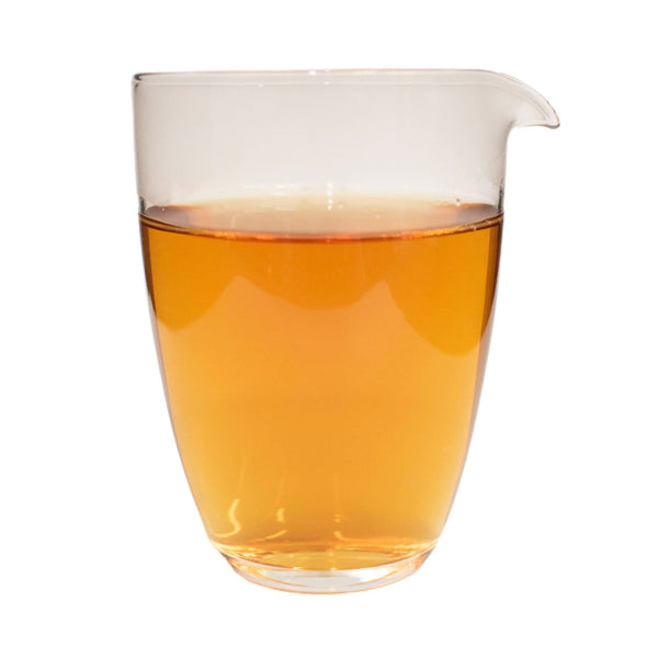 Individual glass tea pitcher