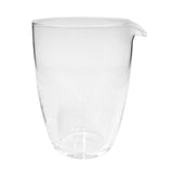Individual glass tea pitcher empty