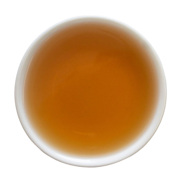 Steeped cup Keemun Country Blossom black tea