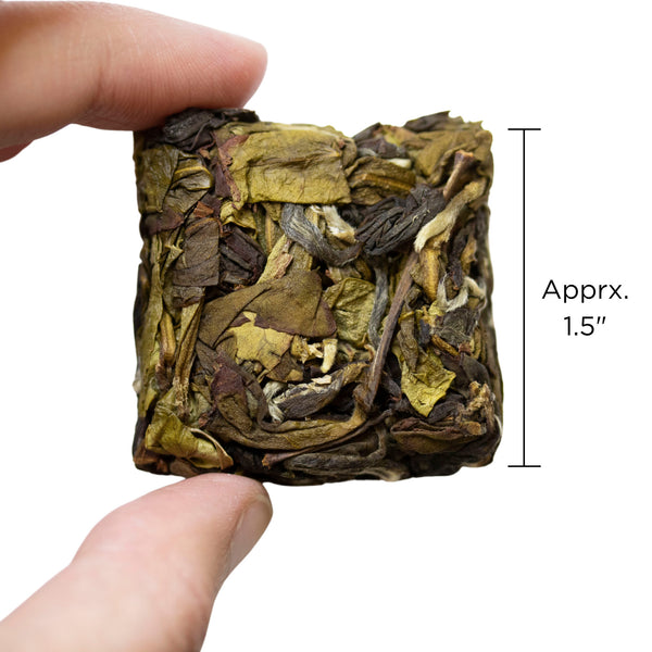 1.5" square Immortal Diamond pressed oolong tea