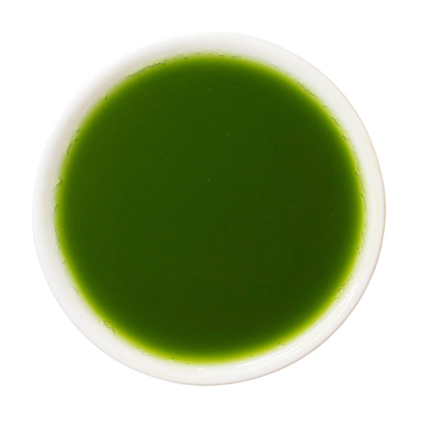 Prepared cup Matcha Koicha green tea powder
