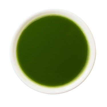 Prepared cup Daily Grind Matcha green tea powder
