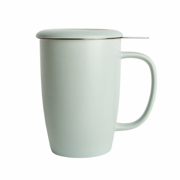 16 oz. Matte Turquoise Porcelain Brew-in Mug