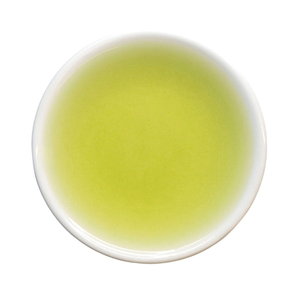 Steeped cup Yakushima Shincha Japanese green tea