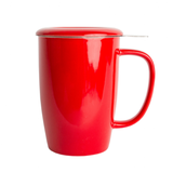 16 oz. Gloss Red Porcelain Brew-in Mug