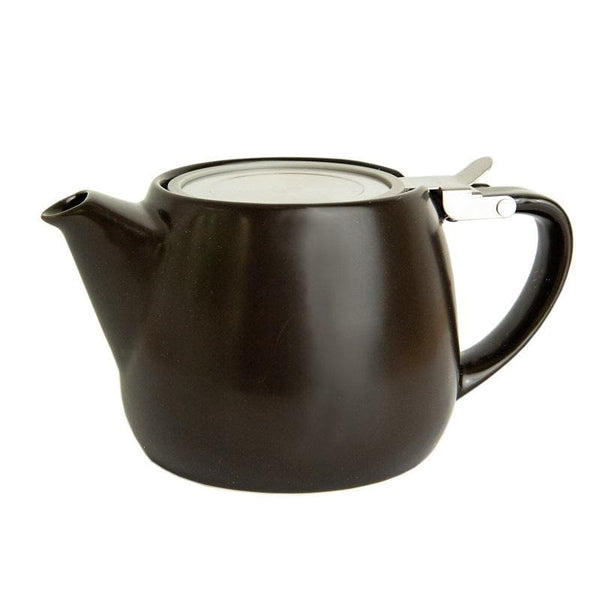 Matte black 16 oz stackable teapot